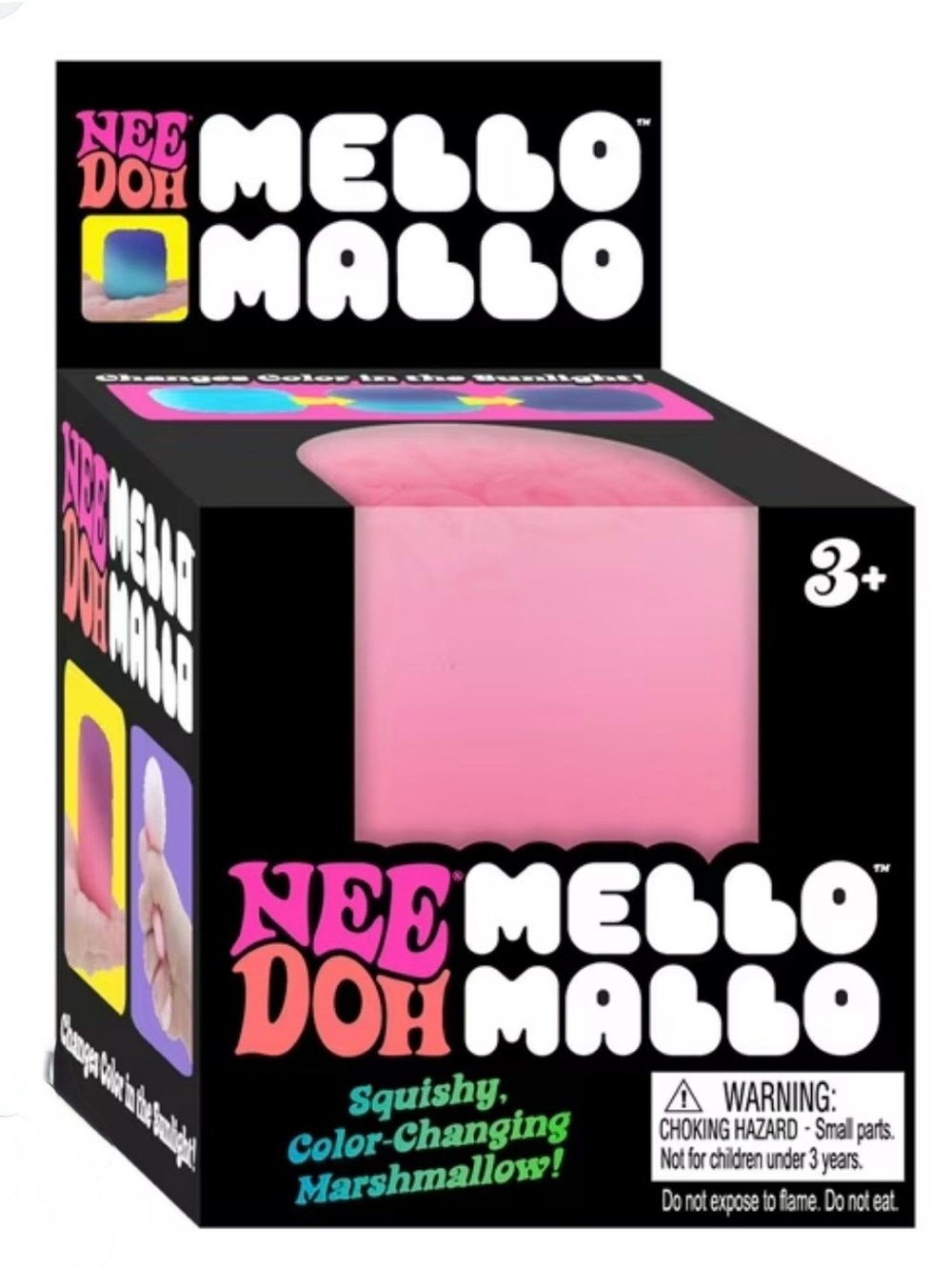 NeeDoh Mello Mallo Color-Changing Marshmallow Toy - Pink